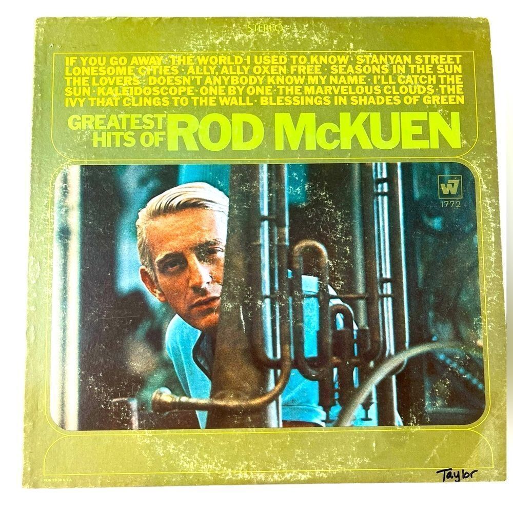 GREATEST HITS‎ OF ROD MCKUEN GREATEST HITS LP VINYL ALBUM FOLK POETRY